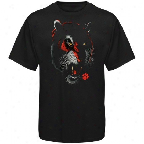 Clemson Tigers T-shirt : Clemson Tigers Yout hBlack Blackout T-shirt