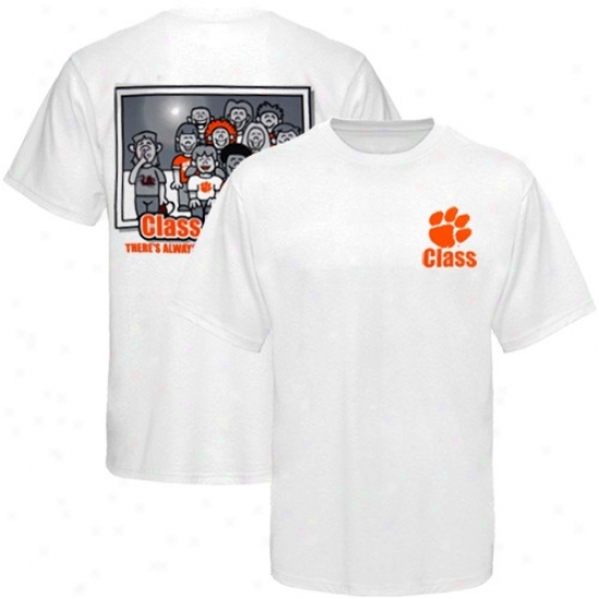 Clemson University Tees : Clemson University Youth White Class Picture Tees