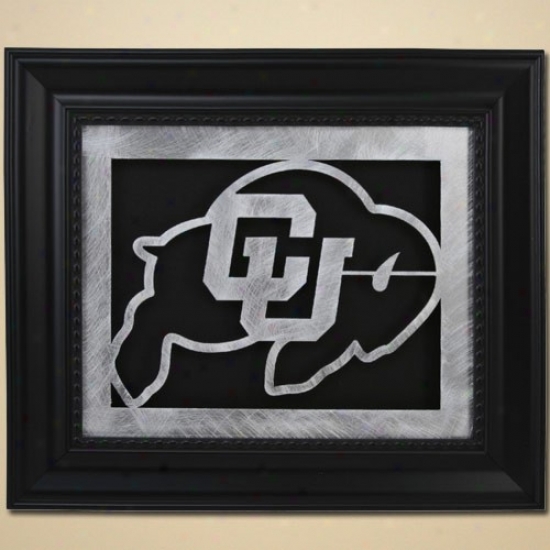 Colorado Buffaloes 11'' X 13'' Framed Laser Edge Metal Artwork