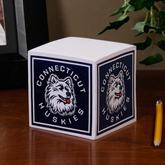 Connecticut Huskies (uconn) Ncaa Cube Notepad