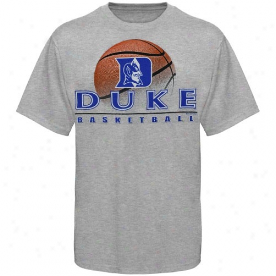 Duke University Tees : Duke University Ash Basketball Graphic Tees
