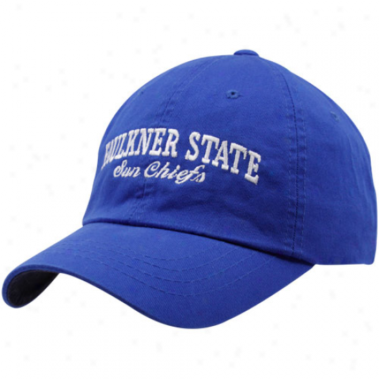 Faulkner State Sunshine Chiefs Hat : Top Of The World Faulkner State Sun Chiefs Royal Blue Batters Up Adjustable Hat