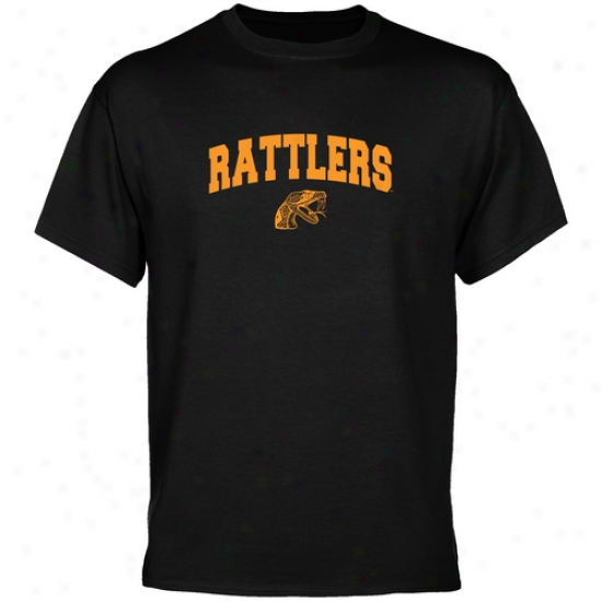 Florida A&m Rattlers Shirt : Flofida A&m Rattlers Black Mascot Arch Shirt