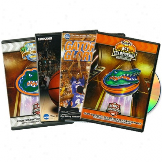 Florida Gators Chomp Pack 4-dvd Collectible Set