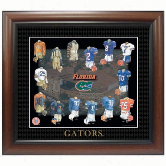 Florida Gators Evolution Of The Team Uniform Framed Picture