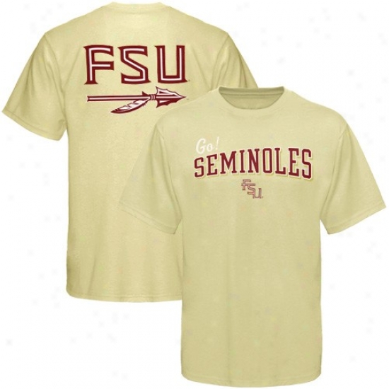 Florida State University T Shirt : Sports Specialties By Nike Florida State University (fsu) Gold Megaphone T Shirt