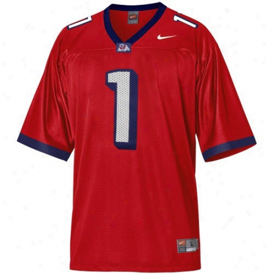 Fresno State Bulldogs Jeesey : Nike Fresno State Bulldogs  #1 Youth Cardinal Red Football Jersey