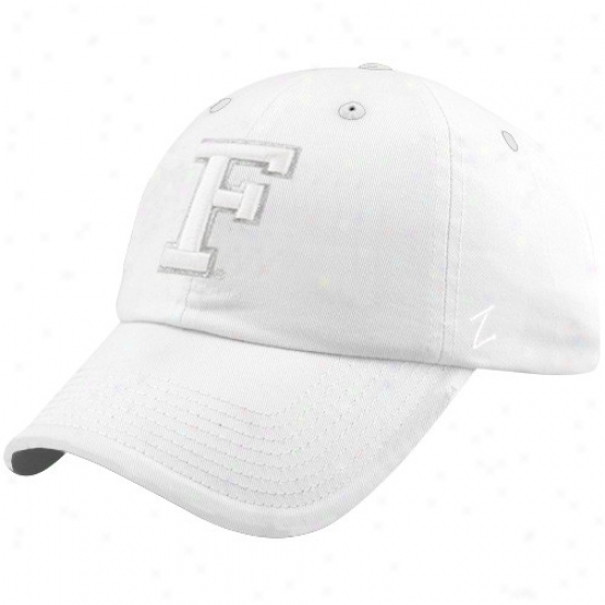 Gator Hat : Zephyr Gator White Chocolate Fitted Hat