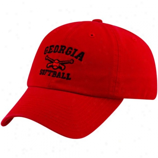 Georgia Bulldog Hats : Top Of The World Georgia Bulldog Re Softball Sport Drop Adjustable Hats