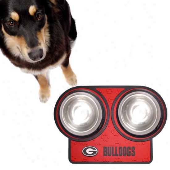 Georgia Bulldogs Red 23'' X 16'' Pet Place Interweave