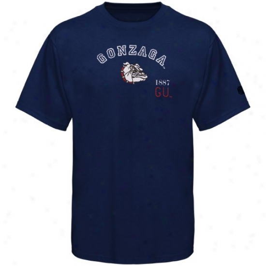 Gonzaga Bulldogs Shirts : Izod Gonzaga Bulldogs Navy Blue Team Logo Premium Shirts