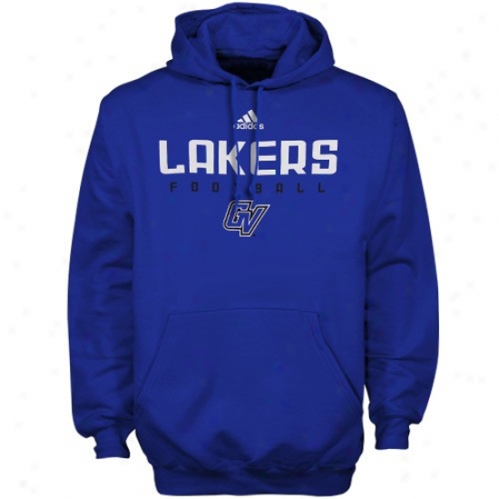 Grand Valley State Lakers Hoodie : Adidas Grand Valley State Lakers Royal Blue Sideline Hokdie