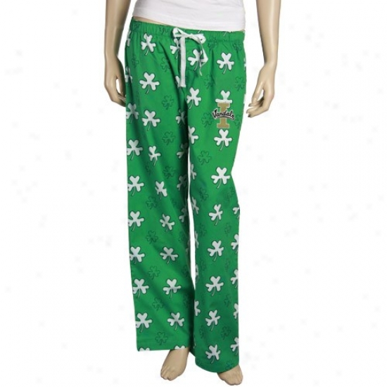 Idaho Vandals Ladies Kelly Green Fortune Pajama Pants