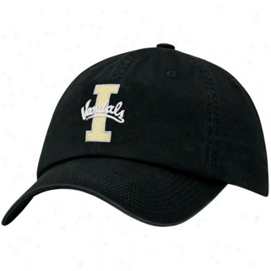 Idaho Vandals Merchandise: Nike Idaho Vandals Negro 3d Tailback Hat