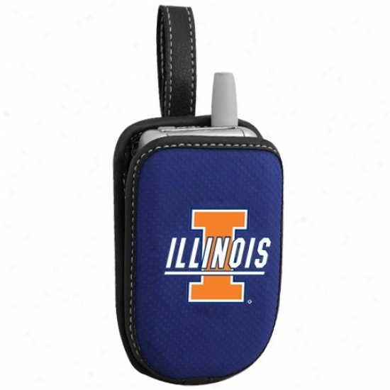 Illinois Fighting Illini Navy Blue Team Logo Cellphone Case