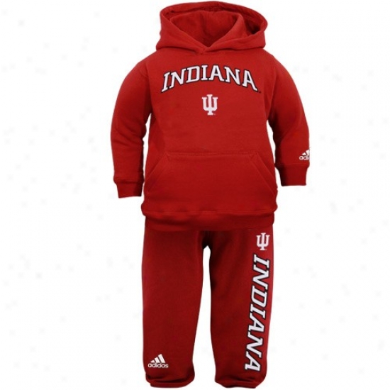 Indiana Hoosiers Sweatshit : Adidas Indiana Hoosiers Infant Crimson Pullover Sweatshirt And Sweatpants Set