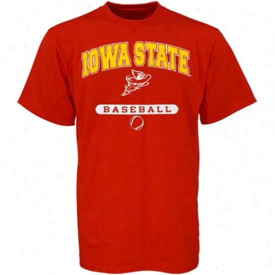 Iowa State Cyclones Apparel: Russell Iowa State Cyclones Rec Baseball T-shirt