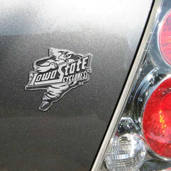 Iowa State Cyclones Chrome Auto Emblem