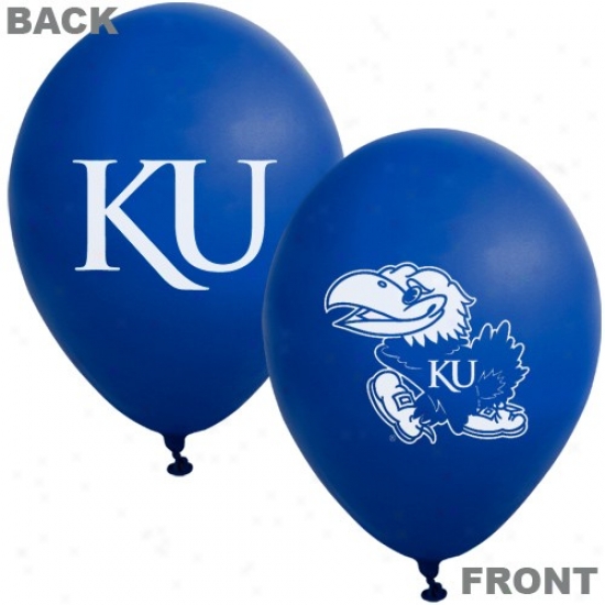 Kansas Jayhawks Noble Blue 10-pack Latex Balloons