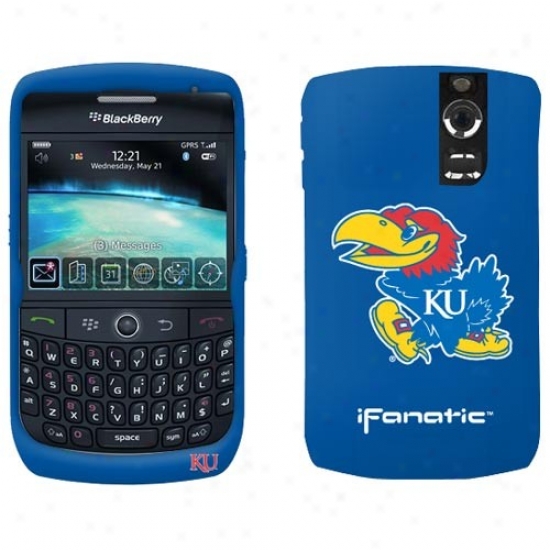 Kansas Jayhawks Royal Blue Blackberry Curve Silicone Case