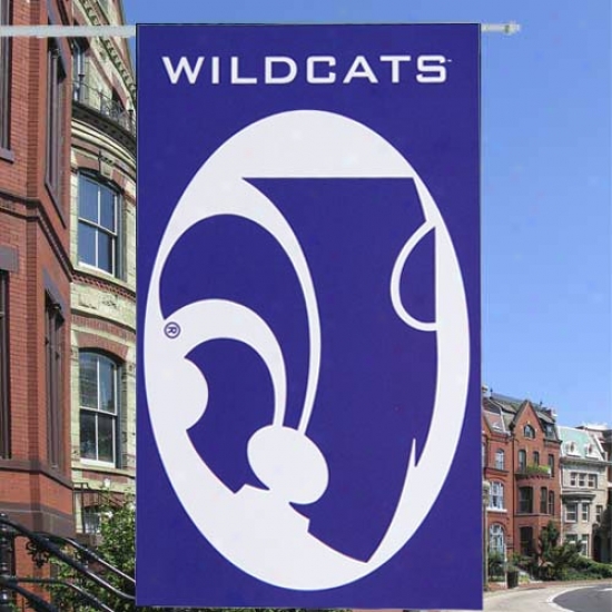 Kansas State Wildcats Banners : Kansas State Wildcats Purple 3'x5' Cat Hrad Team Logo Banners