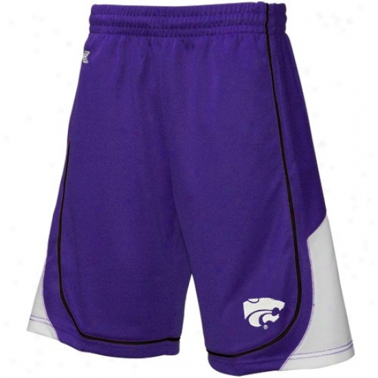 Kansas State Wildcats Purple Eliminator Basketball Shorts