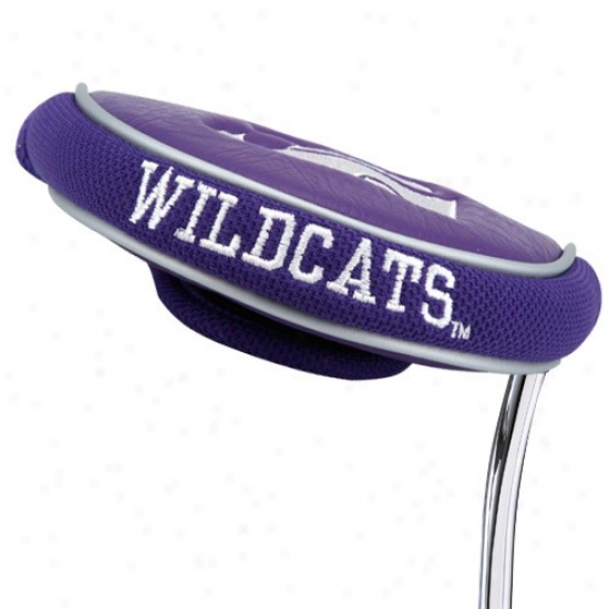 Kansas State Wildcats Purple Mallet Putter Cover