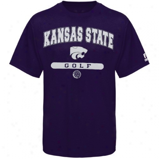 Kansas State Wildcats Shiirts : Russell Kansas State Wildcats Purple Golf Shirts
