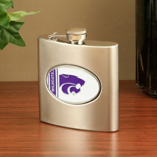 Kansas State Wildats Stainless Steel Flask