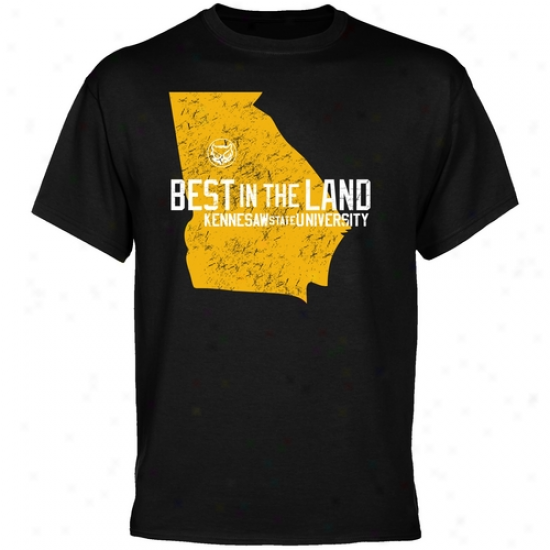 Kennesaw State Owls T-shirt : Kennesaw State Owls Black Best In The Disembark T-shirt