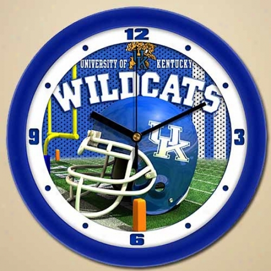 Kentucky Wildcats Helmet Wall Clock