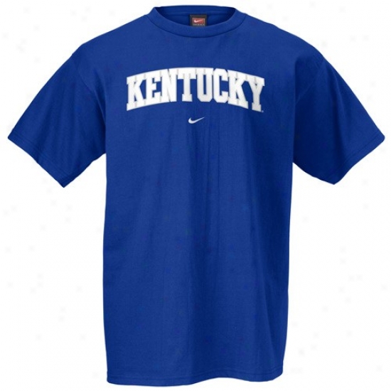 Kentucky Wildcats Tees : Nike Kentuckky Wildcats Noble Blue Youth Classic College Tees