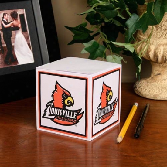 Louisville Cardinals Ncaa Cube Notepad