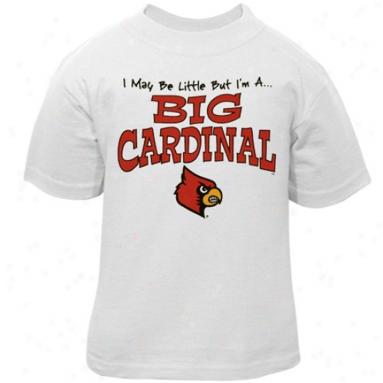 Louisville Cardinals Tee : Louisville Cardinals Infant White Big Fan Tee