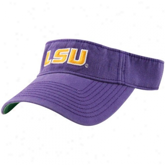 Lsu Tigers Hat : Lsu Tigers Purple 3d Logo Adjustable Visor