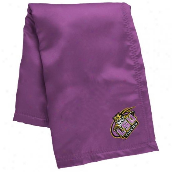 Lsu Tigers Infant Purple Silky Baby Blanket