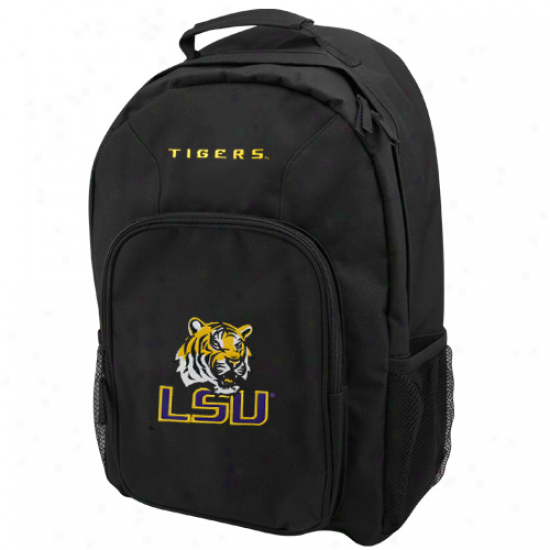 Lsu Tigers Youth Black Southpaw Backpack