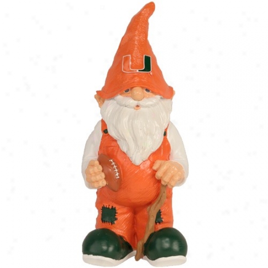 Miami Hurricanes Football Garden Gnome