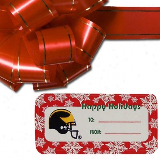 Michigan Wolverines Holiday Gift Tags