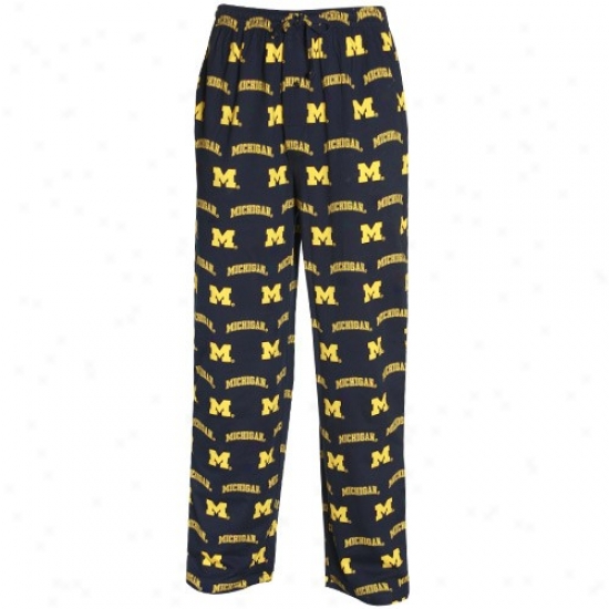 Michigan Wolverines Navy Blue T2 Pajama Pants