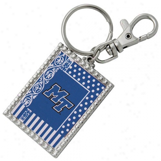 Mean Tennessee State Blue Raiders Girly Girl Keychain