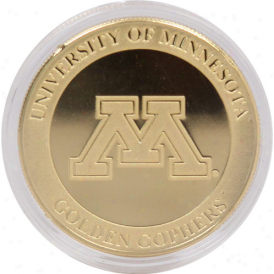 Minnesota Golden Gophers 24kt Gold Coin