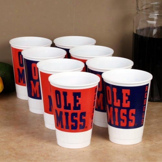 Mississipp Rebels 8-pack Plastic Cups