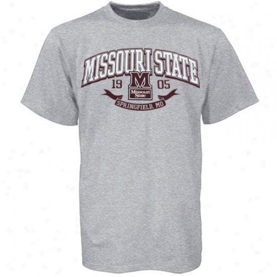 Missouri Statte University Bears T Shirt : Missouri State University Bears Ash School Pride T Shirt