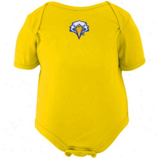 Morehead State Eagles Infant Gold Embroidered Logo Creeperr