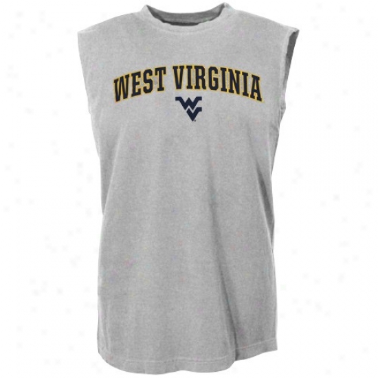 Mountaineer Txhirts : Sports Specialties By Nike Mountaineer Ash Arch Lettering Sleeveless Tshirts