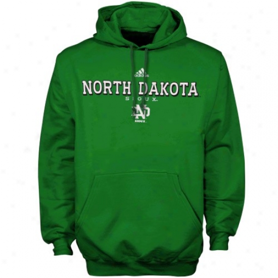 N. Dakota Fighting Sioux Sweatshirts : Adidas North Dakota Fighting Sioux Lawn True Basic Sweatshirts