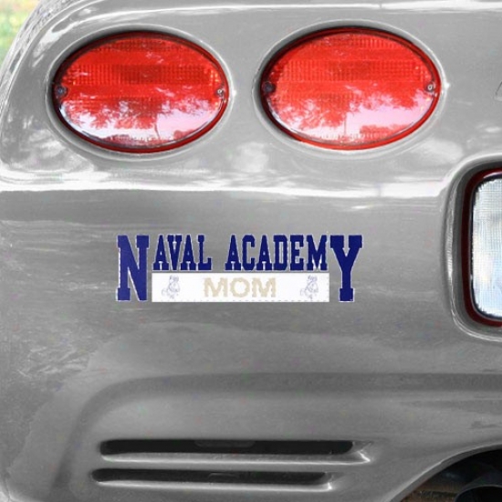 Navy Midshipmen Mom Car Decal