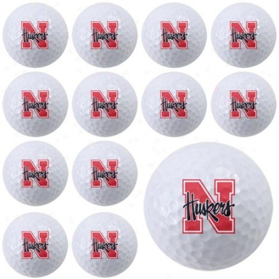 Nebraska Cornhuskers Dozen Pack Golf Balls
