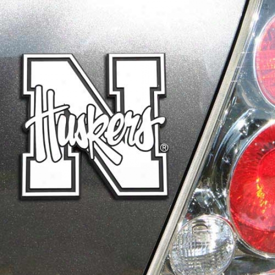 Nebraska Cornhuskers Premium Meetal Car Emblem